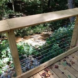 Walking park overlooking a stream